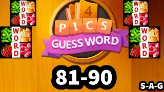 4 PICS GUESS WORD Puzzle Game level 81 82 83 84 85 86 87 88 89 90 screenshot 4