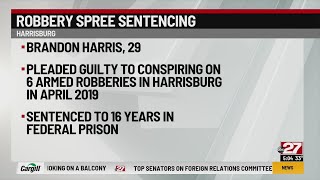 Harrisburg man pleads guilty to armed robberies