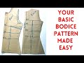 how to draft a sewing pattern from scratch(Detailed) | How to draft your own sewing pattern (easy)