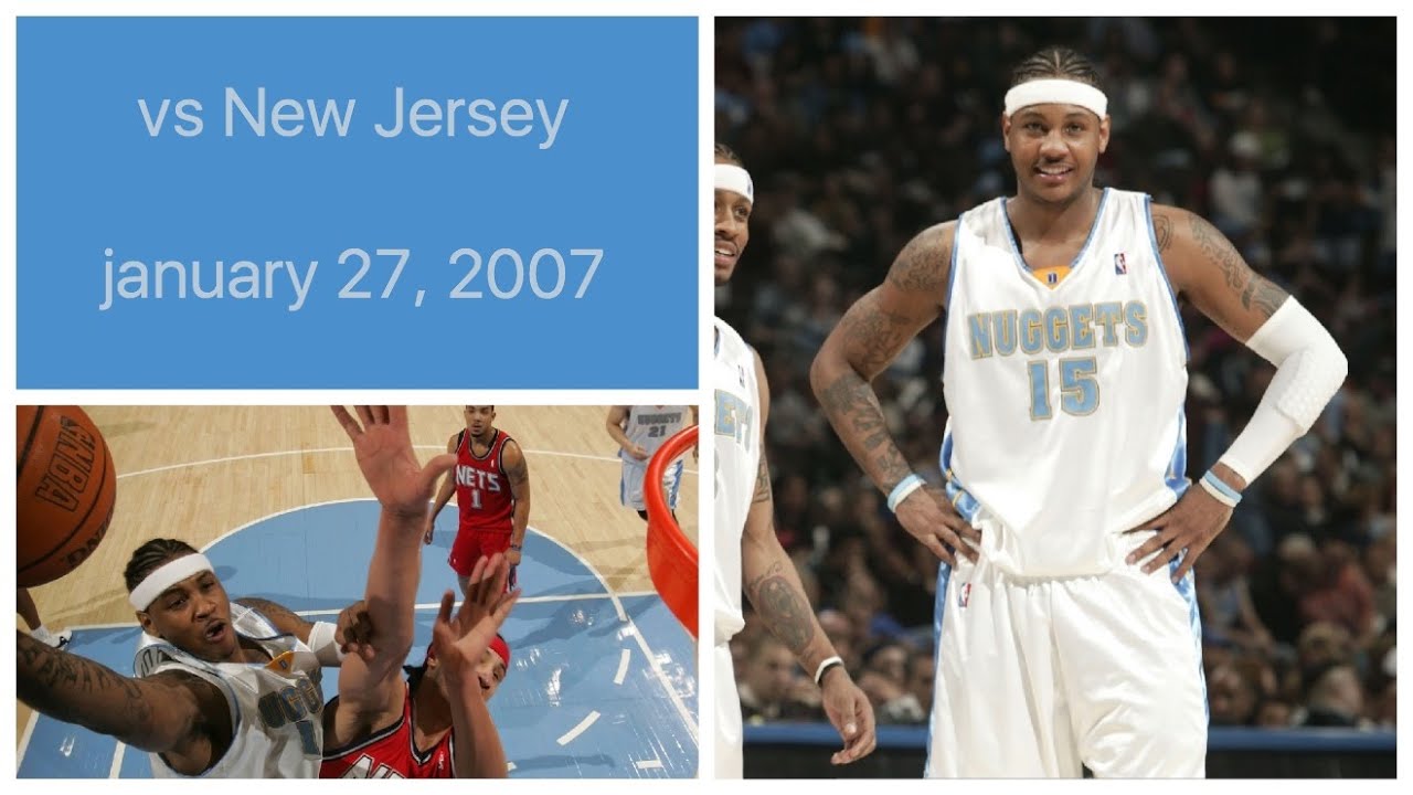 Carmelo Anthony 23 pts vs New Jersey Nets Highlights (january 27, 2007)