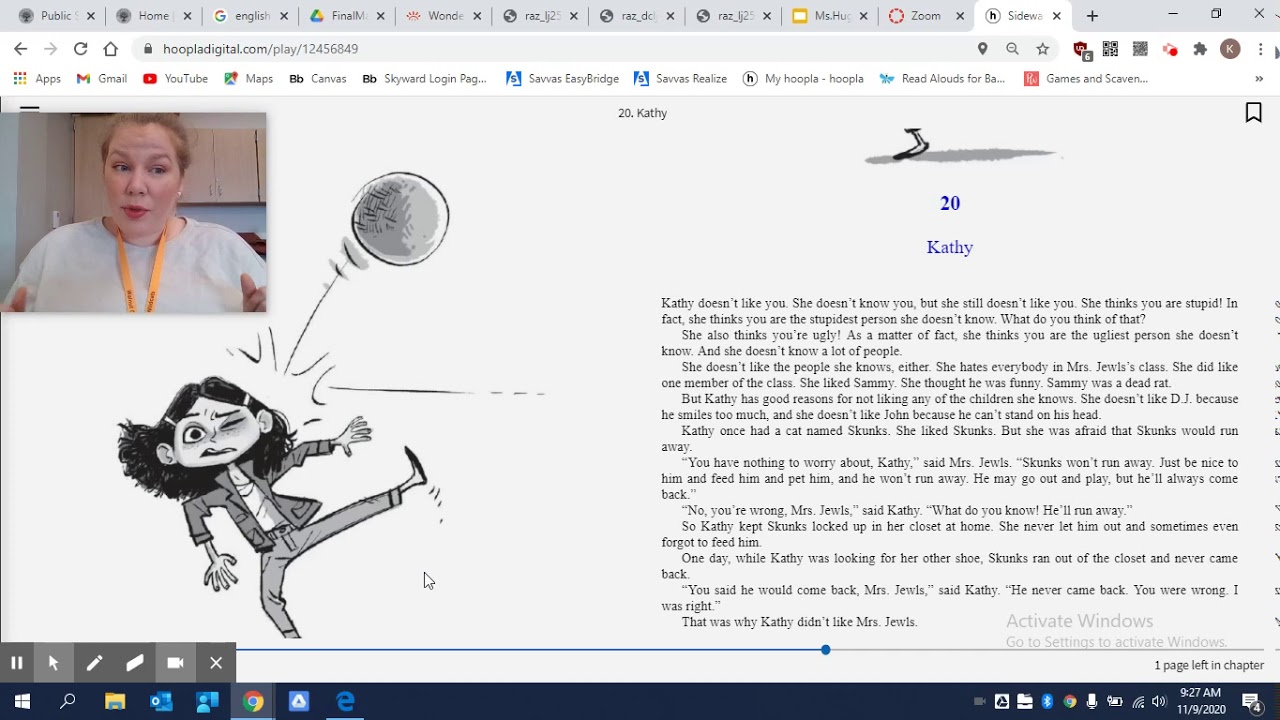 Chapter 19 Miss Zarves and Chapter 20 Kathy Sideways Stories From Wayside School Read-Aloud