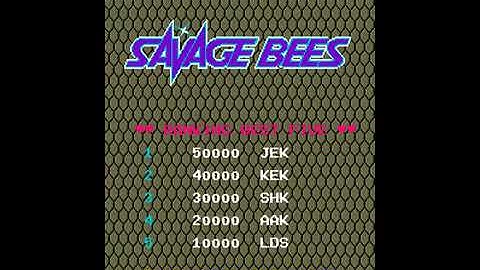 Savage Bees [MAME] [shortplay]