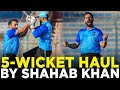 Shahab khan takes 5 wicket haul  peshawar vs abbottabad  match 61  national t20 202324  m1w1a