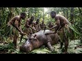 Hunting Indian Hippo for Survival | How the Korowai Tribe Live Completely Off the Land(AI FICTIONAL)