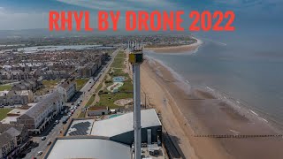 Rhyl the once bustling Welsh seaside Town, in 2022, by Drone, Aerial 4k Cinamatic Mavic Mini