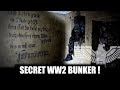 Bunker van Duitse parachutisten met tekst over Adolf Hitler