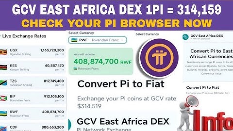 PI NETWORK: Shop @ GCV = $314,159 In GCV EAST AFRICA DEX App | Pi Browser