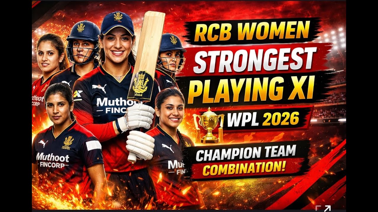 RCB Women Strongest Playing XI 💥 | WPL 2026 | Champion Team Combination 🔴⚫