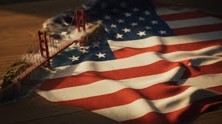 Relaxing AI ASMR | USA Flag on Famous American Monuments screenshot 5