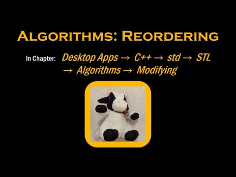 C++'s Algorithms: Reordering