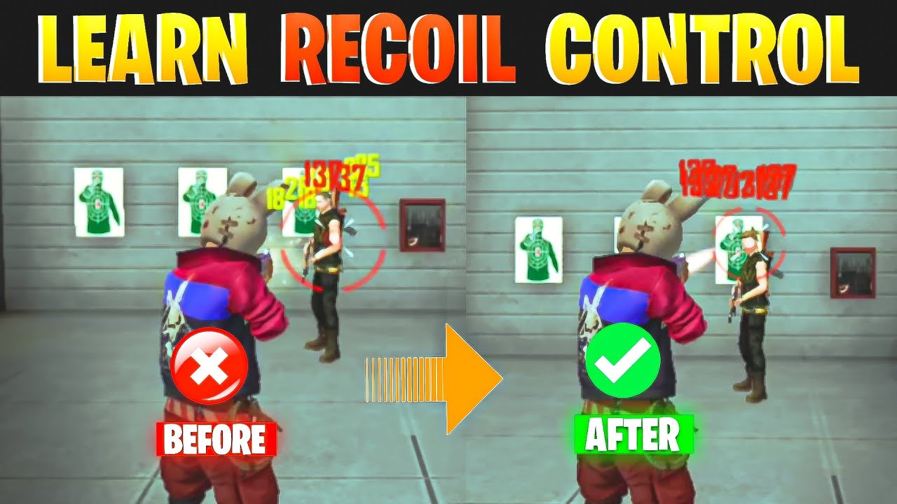 HEADSHOT ( RECOIL CONTROL) // How To Control “RECOIL” in Free Fire // {100% WORKING}