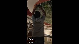Trichy Airport Stretch Ceiling Work by #rkenterprises #stretchceiling #interiordesign #ceilingidea