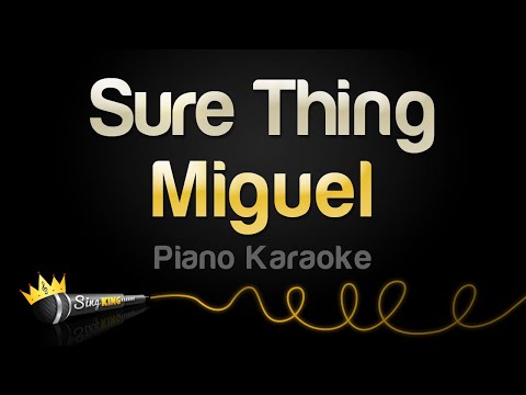 Miguel - Sure Thing (Piano Karaoke)