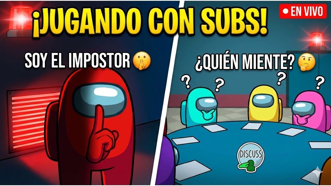 ¡ME CREEN INOCENTE! 🤫 Among Us con Suscriptores (En Vivo)