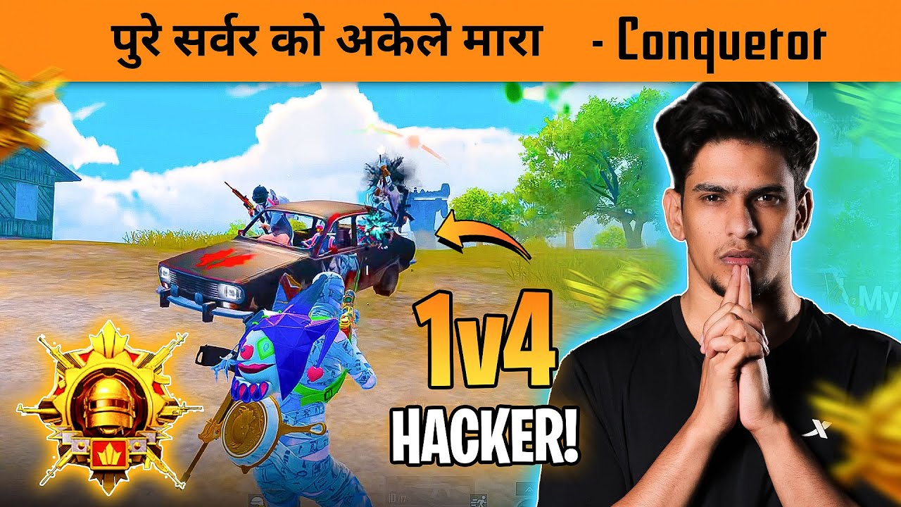 🔥SOLO VS SQUAD in Top 100 Conqueror Lobby in BGMI🔥BandookBaaz Intense ...