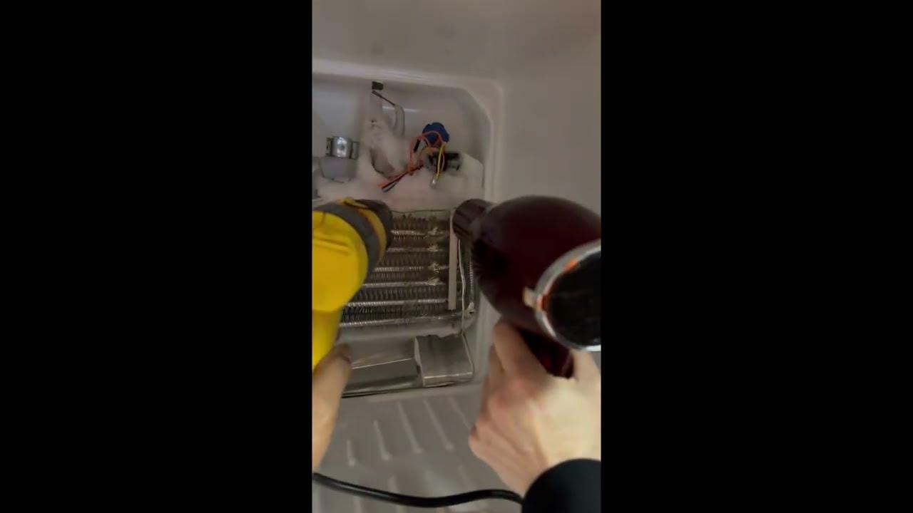 GE refrigerator not cooling, GE freezer making noise, frozen frig coil