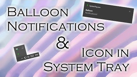 How to Display custom ICON(s) in the System Tray in C/C++ | Basic System Tray Programming