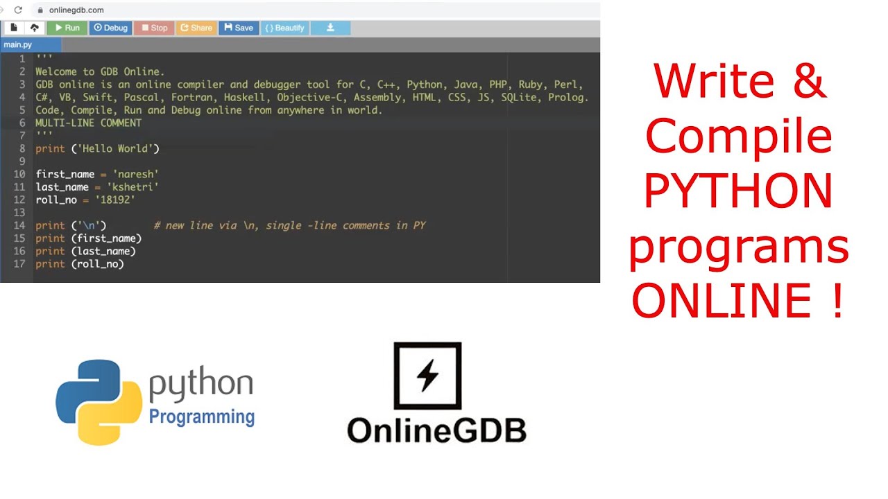 1. Online Compiler from Programiz, by Tech Coder