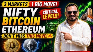 Nifty 24,000 + BTC Breakout + ETH Rally? 🚀 5 Critical Levels You Can't Miss