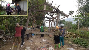 Chị Ứt Người gỗ ( T 1 ) | Anh em hàng xóm sang giúp chị Ứt dỡ chuyển nhà cũ