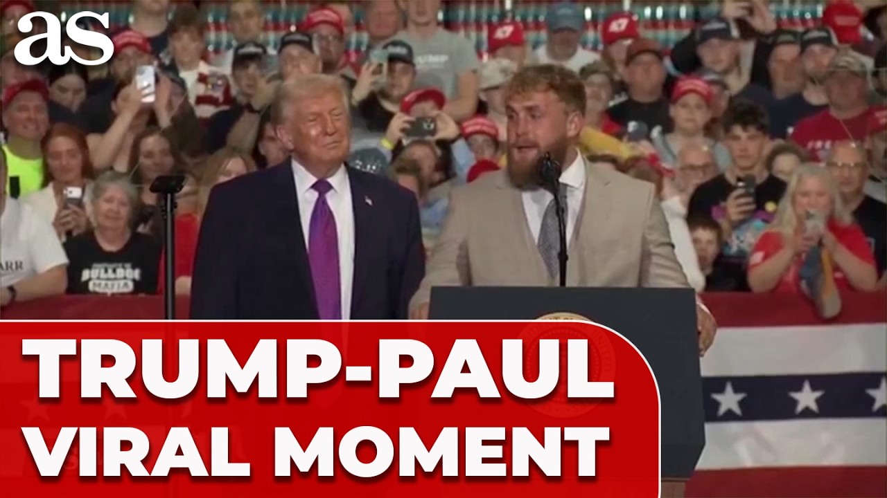 MEMORABLE RALLY MOMENT: Jake Paul THANKS Trump, Trump URGES HIM TO RUN ...