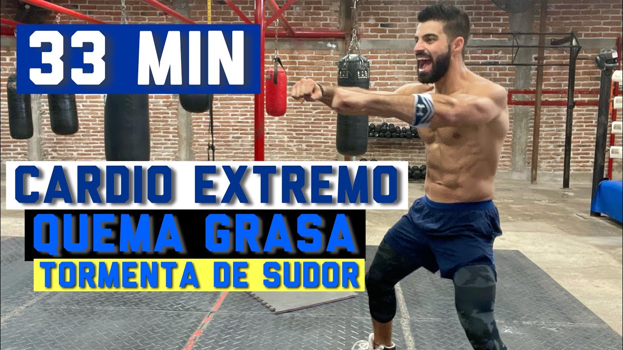 Cardio HIIT Tormenta de sudor 33 MIN Rutina Para Quemar Grasa y NO perder MSCULO