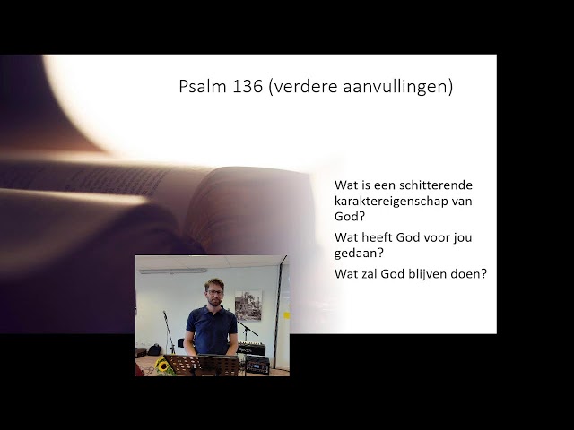 Live Stream 17 Juli Evangelische Kerk Utrecht