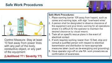 User Need to Develop MCWP and MEWP Safe Use Programs presented by Kevin O
