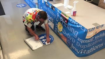 D.T.Publisher Floor Graphic Installation (2 Minutes)