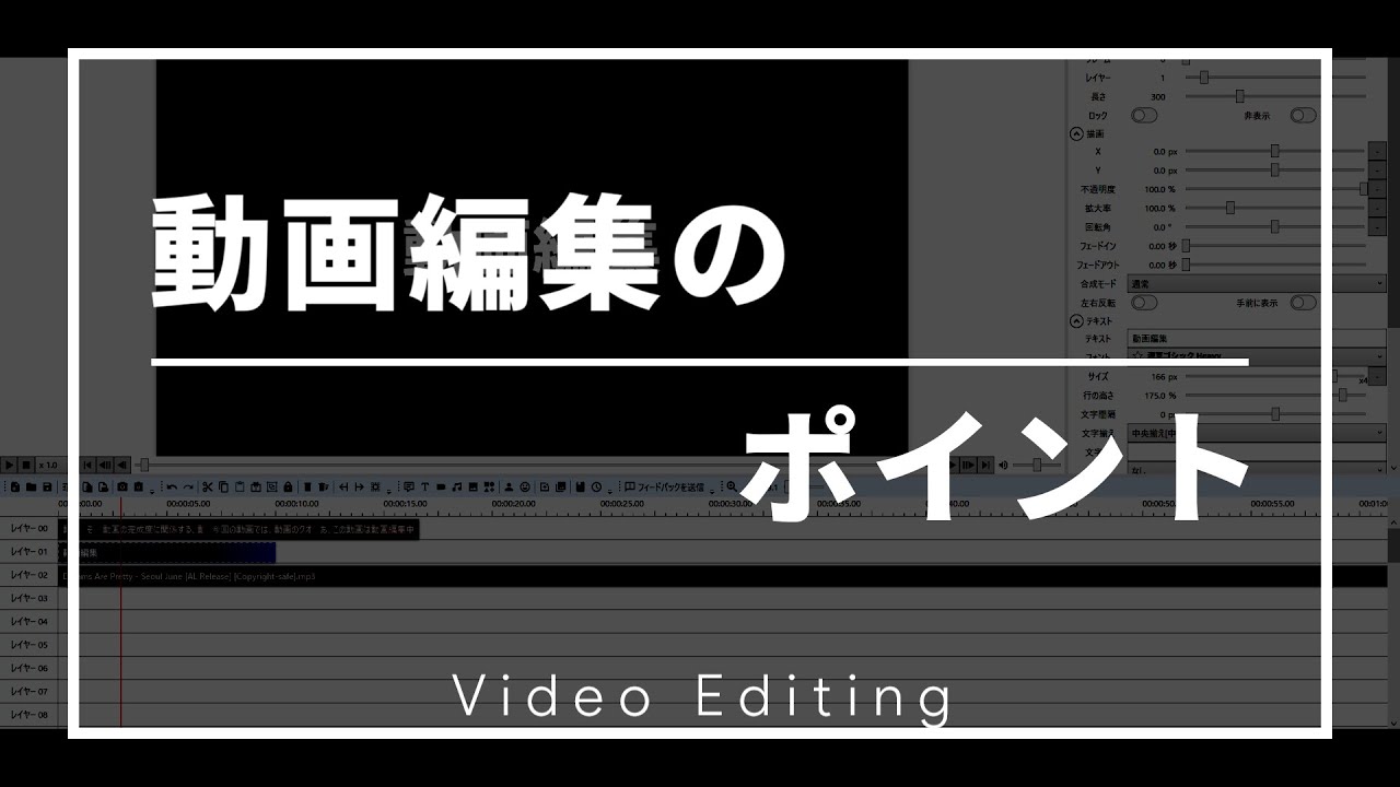 動画編集 コツをつかめばあなたも編集者 動画編集のポイント教えます Youtube