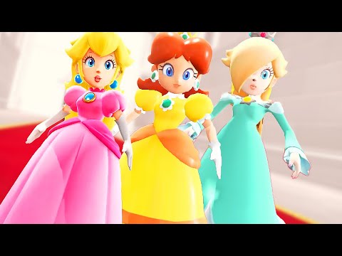 Super Mario Odyssey - Peach vs Daisy vs Rosalina - Final Boss + Ending  (Comparison) - YouTube