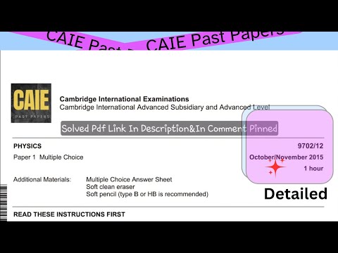 からだにいいこと 2015年 01月号 9702/12/O/N/2015|As Level|P1|Physics 9702|Cambridge - YouTube