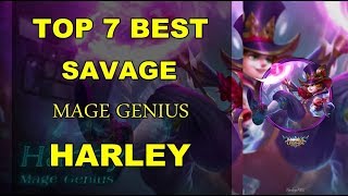 MOBILE LEGENDS TOP 7 SAVAGE HARLEY Mobile Legends Indonesia Jess no...