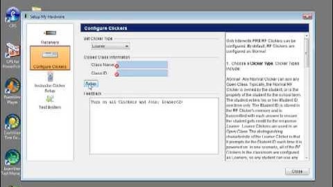 Response - Configuring Clickers