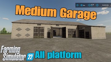 Medium Garage / mod for all platforms on FS22
