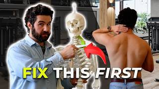 How to relieve severe neck pain on the left side - (Fix your postural asymmetry)