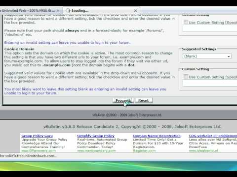 Last and final part of vbulletin nulled install series