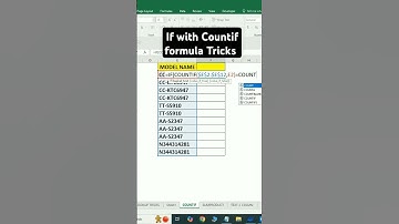 If with Countif formula Tricks #tricks #ytshorts #countif #exceltricks #shorts #shortsvideo
