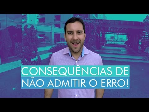 Vídeo: Como Admitir Um Problema Ou Erro Sério