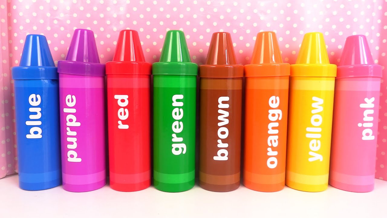 Apprendre les couleurs, Formes, Fruits et Légumes Crayons Pâte à Modeler
