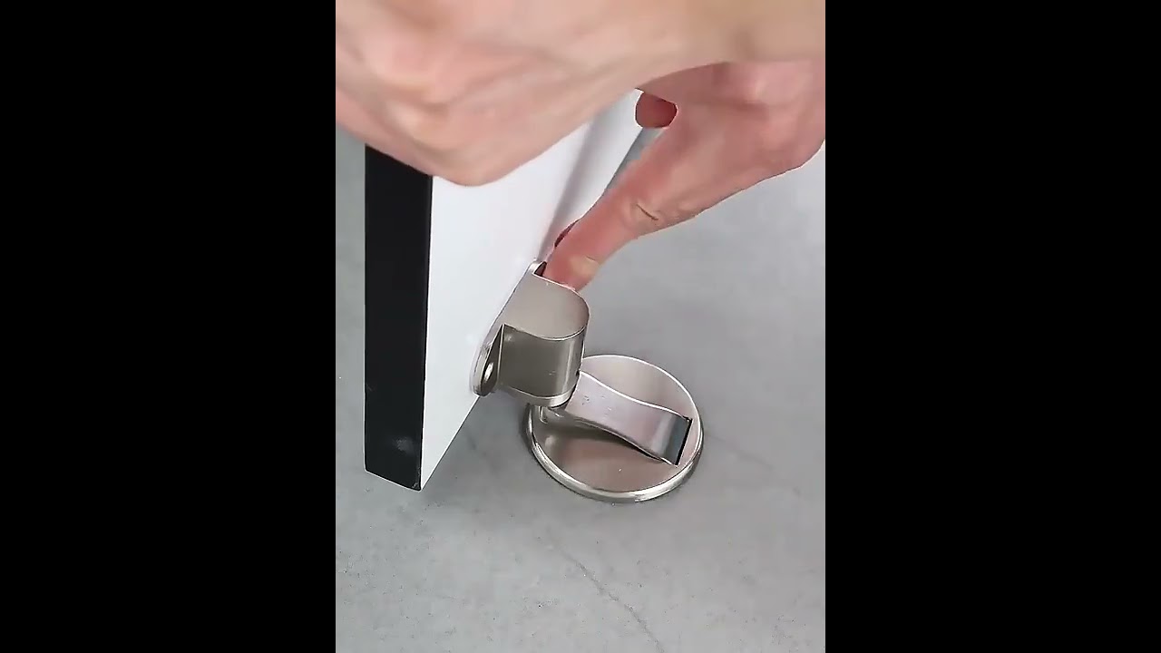 Punch-Free Magnetic Door Stopper, Portable Door Stop