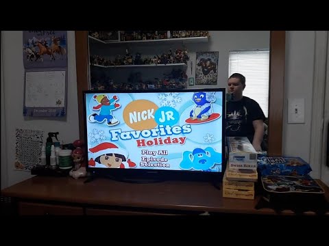 Menu Walkthrough Of Nick Jr Favorites: Holiday DVD From 2006🎁🎅🤶🌨🎄❄🦌
