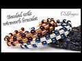 Beaded coils wirework bracelet