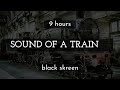 😴 Knocking Train Wheels | Black screen | Sleep sound | Relaxation, meditation, study