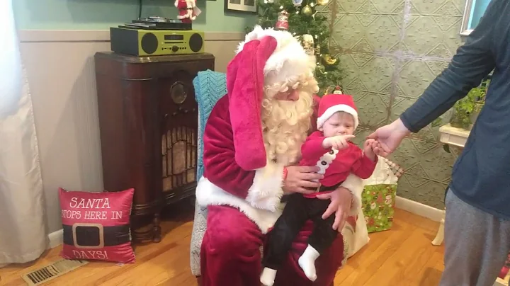 Toddler Meets Santa