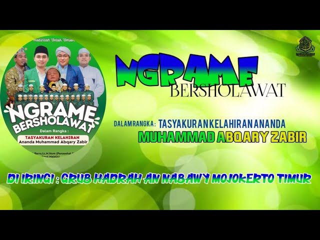 AN-NABAWY (LIVE) NGRAME BERSHOLAWAT || TASYAKURAN KELAHIRAN ANANDA MUHAMMAD ABQARY ZABIR class=