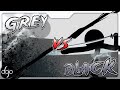 Black vs grey  stick fight by hexal