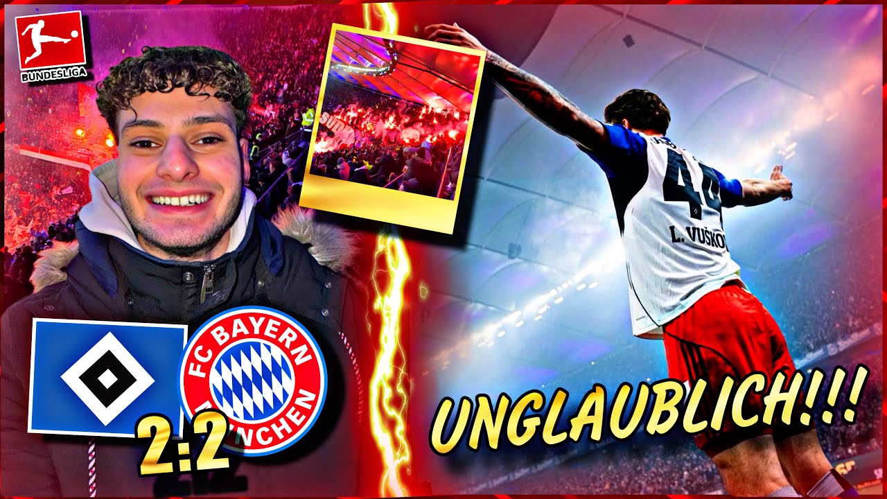 HSV HOLT 1 PUNKT GEGEN BAYERN 💙❤️ DER VOLKSPARK BEBT! 🤯🧨 | HSV vs FC Bayern - Stadionvlog 2:2 | MIDO