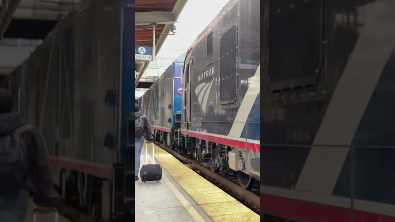 New Amtrak train in Washington DC union station