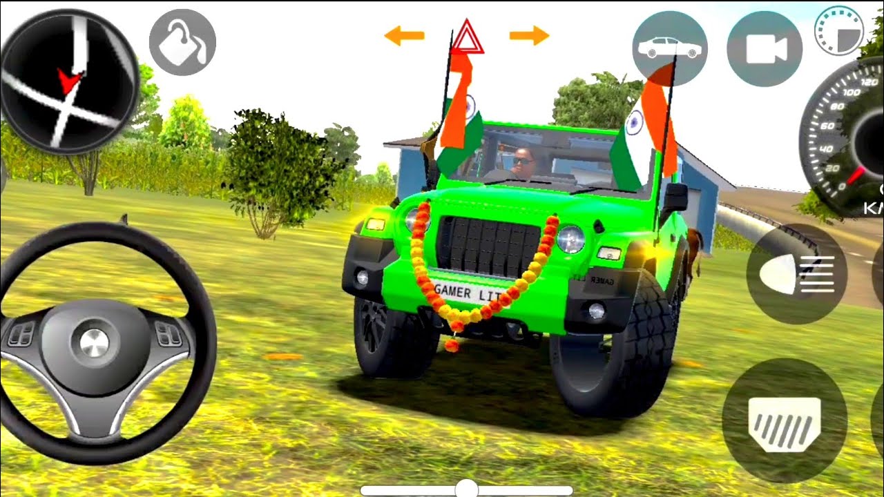 Modified Mahindra Thar😈Games:Indian Black Thar (Gadi Wala Games) Car Game Android Game - 